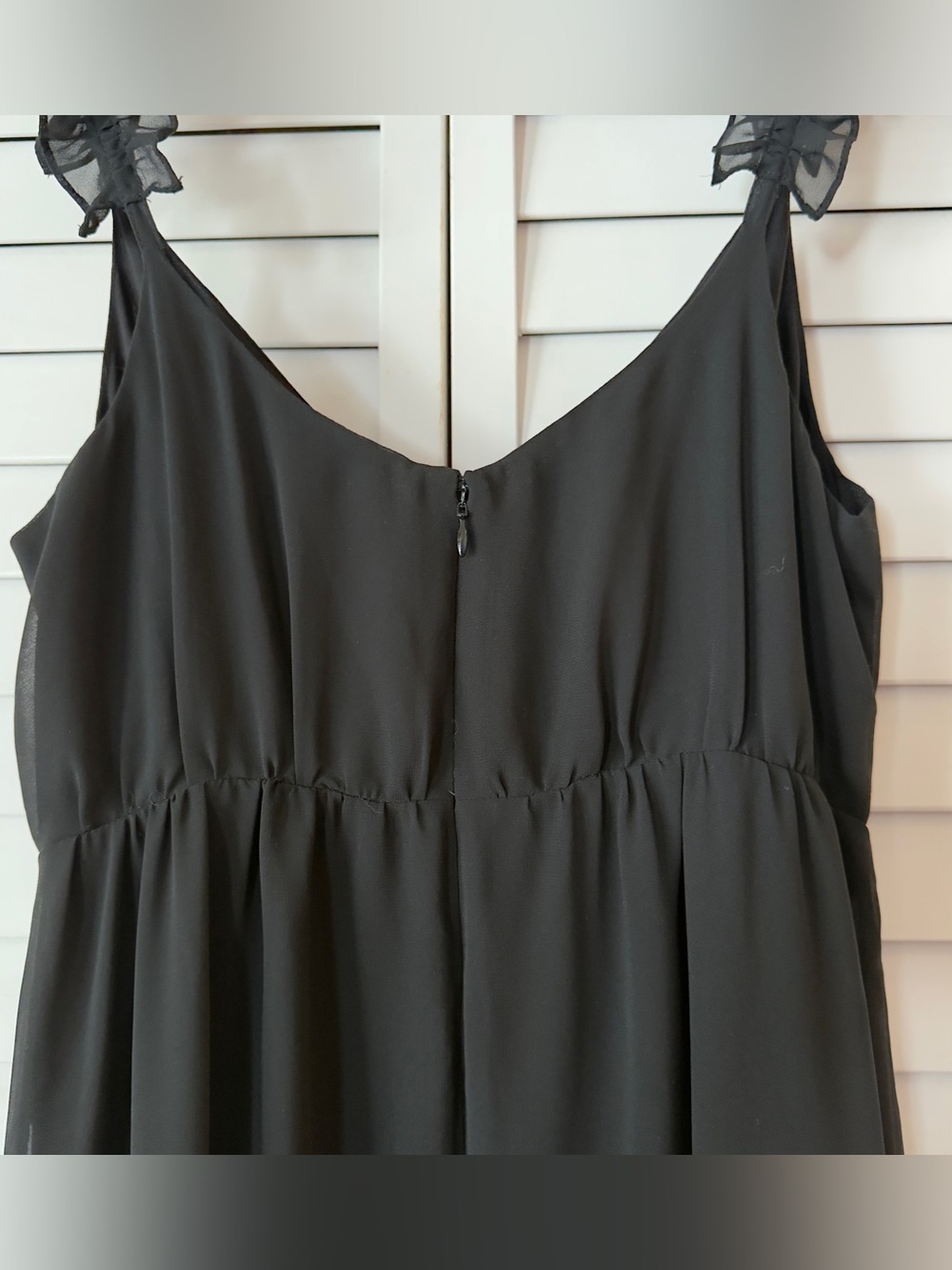 Madewell Petite Ruffle-Strap Wrap Dress - Size 4 - Picture 7 of 9